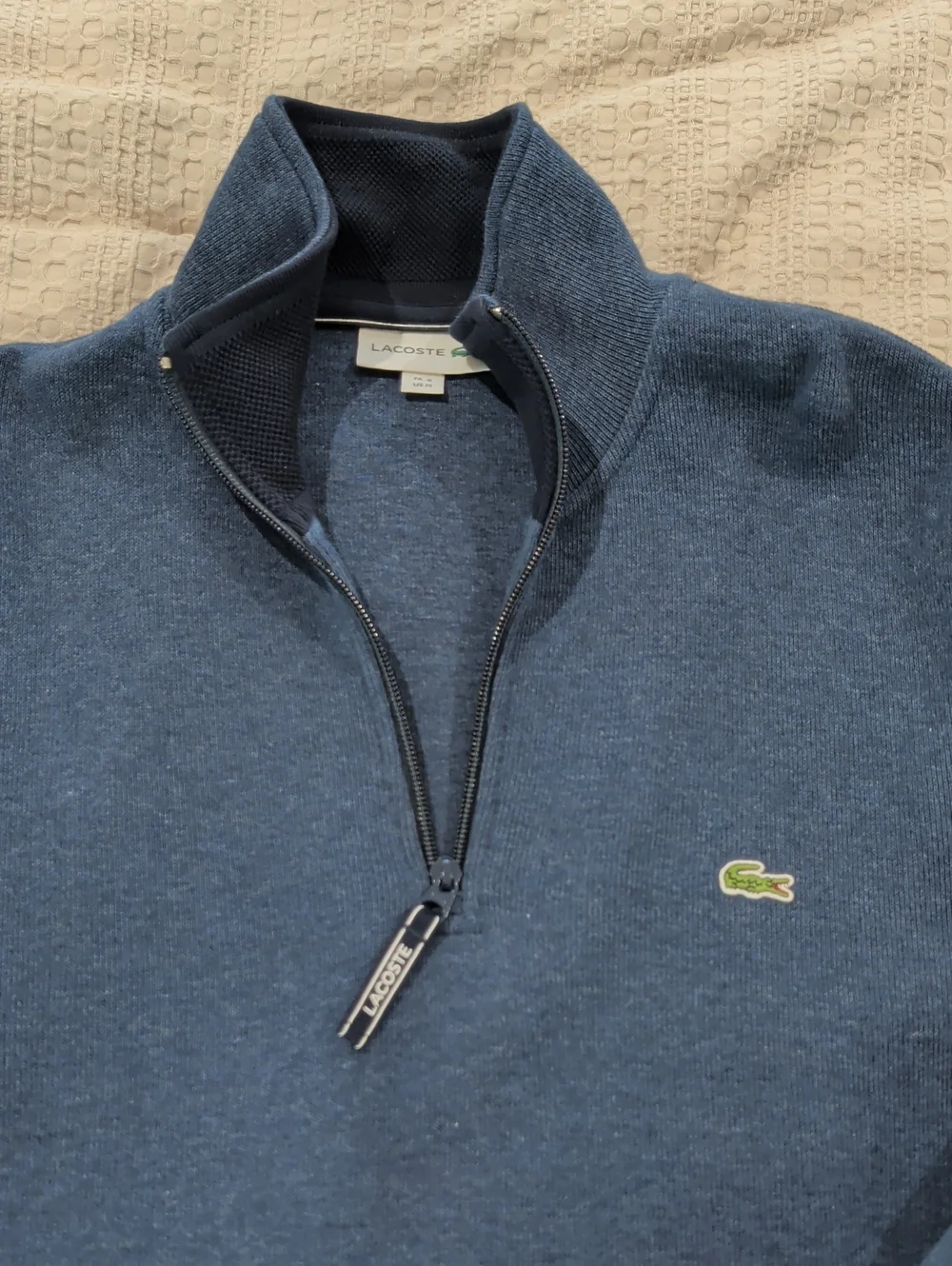 Lacoste Men's Quarter-Zip Sweater - Blue